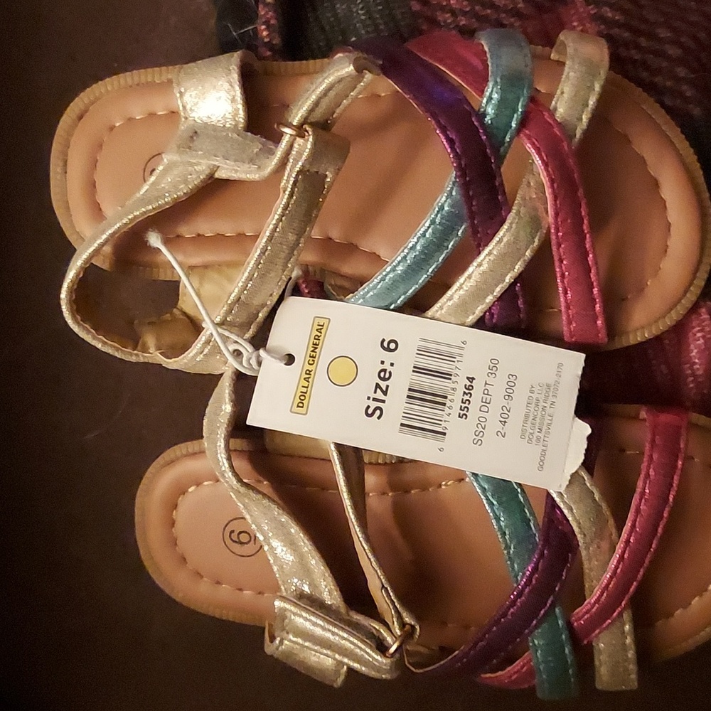 Girls sandals new with tags